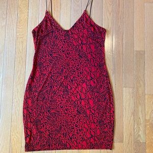 H&M Size M Red Bodycon Dress